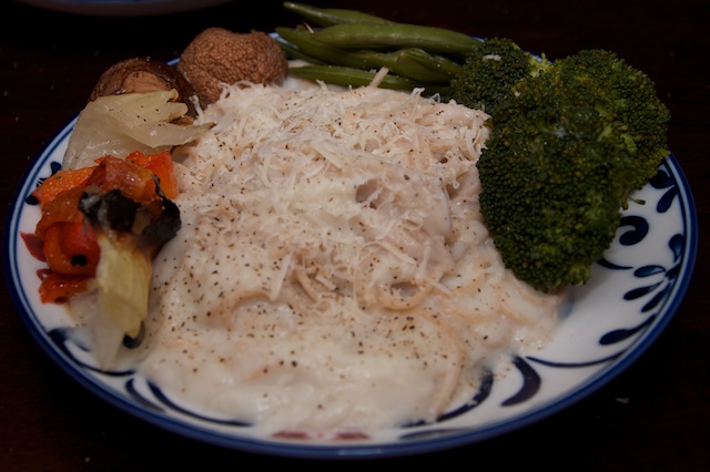 Cauliflower Alfredo with Vegetables