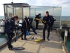 Divers prepping for a Dive
